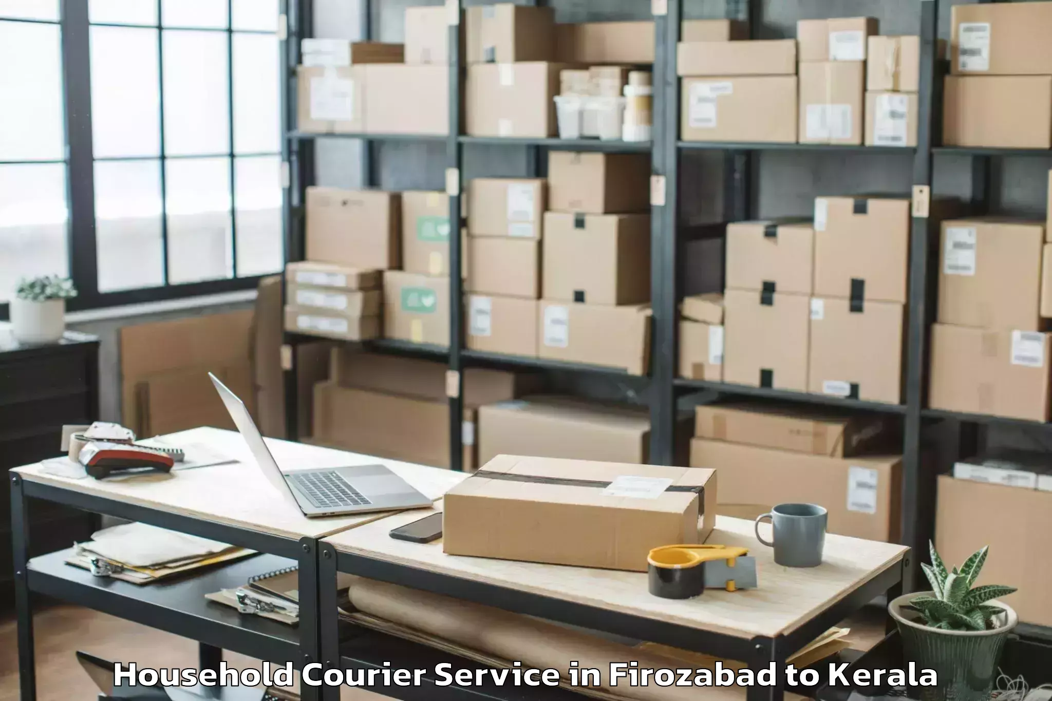 Top Firozabad to Calicut University Malappuram Household Courier Available